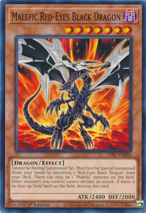 Malefic Red-Eyes Black Dragon [LDS1-EN006] Common 