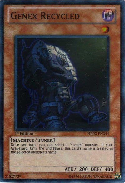 Genex Recycled [HA02-EN044] Super Rare 