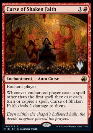 Curse of Shaken Faith (Promo Pack) [Innistrad: Midnight Hunt Promos] 