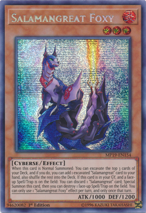 Salamangreat Foxy [MP19-EN154] Prismatic Secret Rare 