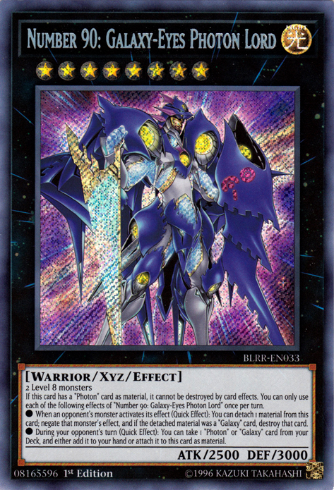 Number 90: Galaxy-Eyes Photon Lord [BLRR-EN033] Secret Rare 