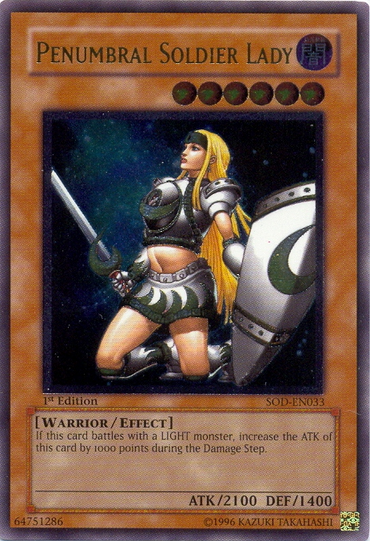 Penumbral Soldier Lady [SOD-EN033] Ultimate Rare 
