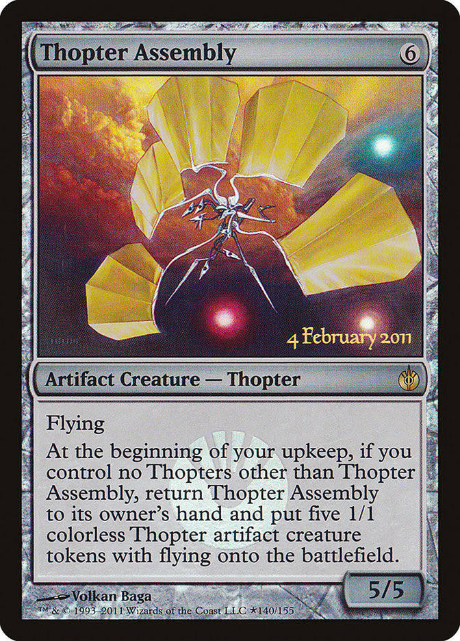 Thopter Assembly [Mirrodin Besieged Prerelease Promos] 