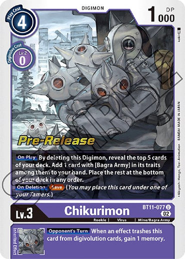 Chikurimon [BT11-077] [Dimensional Phase Pre-Release Promos] 