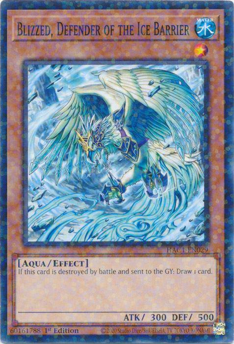Blizzed, Defender of the Ice Barrier (Duel Terminal) [HAC1-EN029] Common 