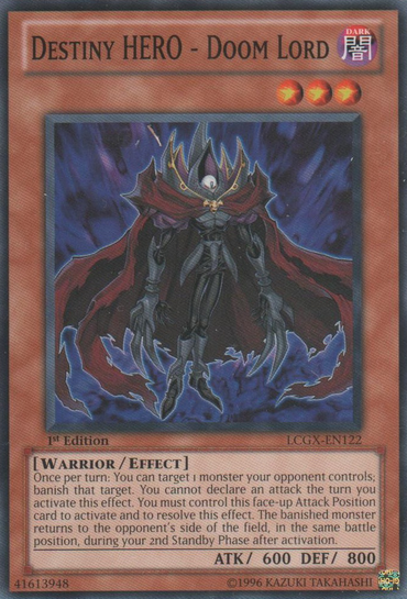 Destiny HERO - Doom Lord [LCGX-EN122] Common 
