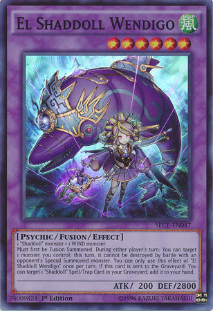 The Shaddoll Wendigo [SECE-EN047] Super Rare 