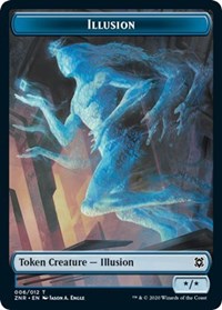 Illusion // Insect Double-Sided Token [Zendikar Rising Tokens] 