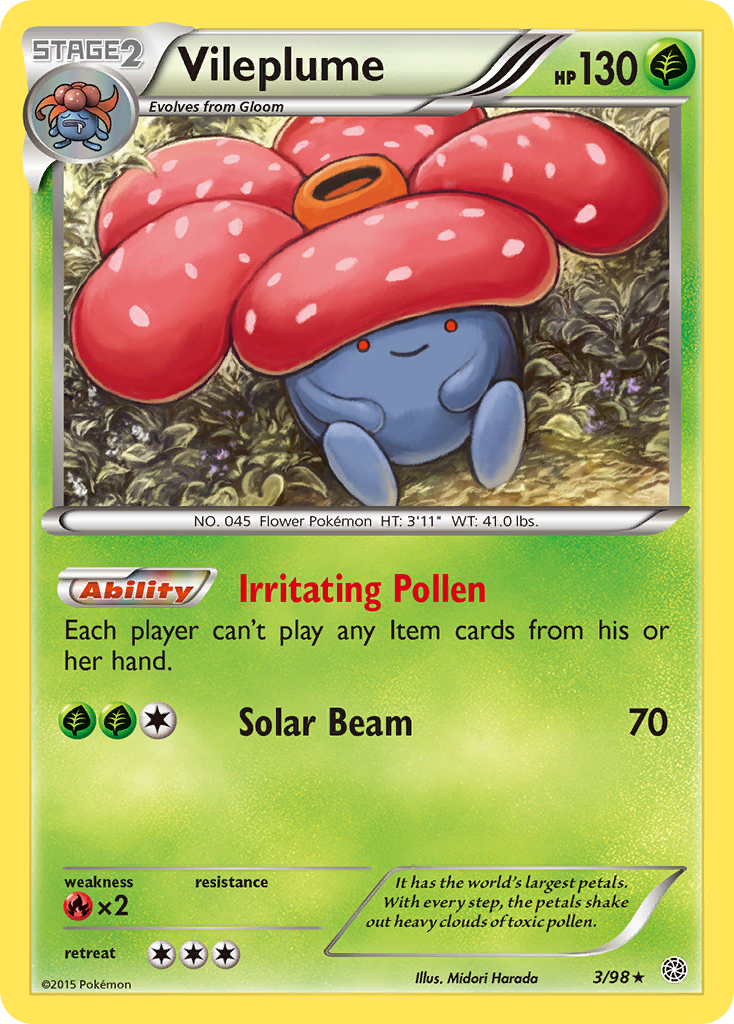 Vileplume (3/98) [XY: Ancient Origins]