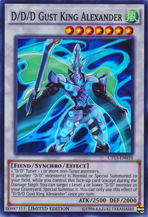 D/D/D Gust King Alexander [CT13-EN010] Super Rare 
