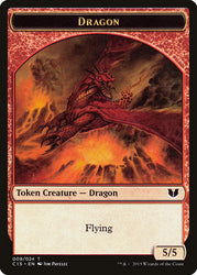 Spider // Dragon Double-Sided Token [Commander 2015 Tokens] 