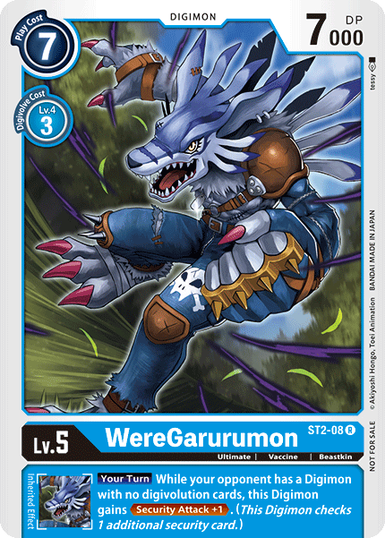 WereGarurumon [ST2-08] (Tamer Party) [Starter Deck: Cocytus Blue Promos] 