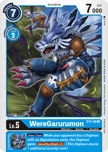 WereGarurumon [ST2-08] (Tamer Party) [Starter Deck: Cocytus Blue Promos] 