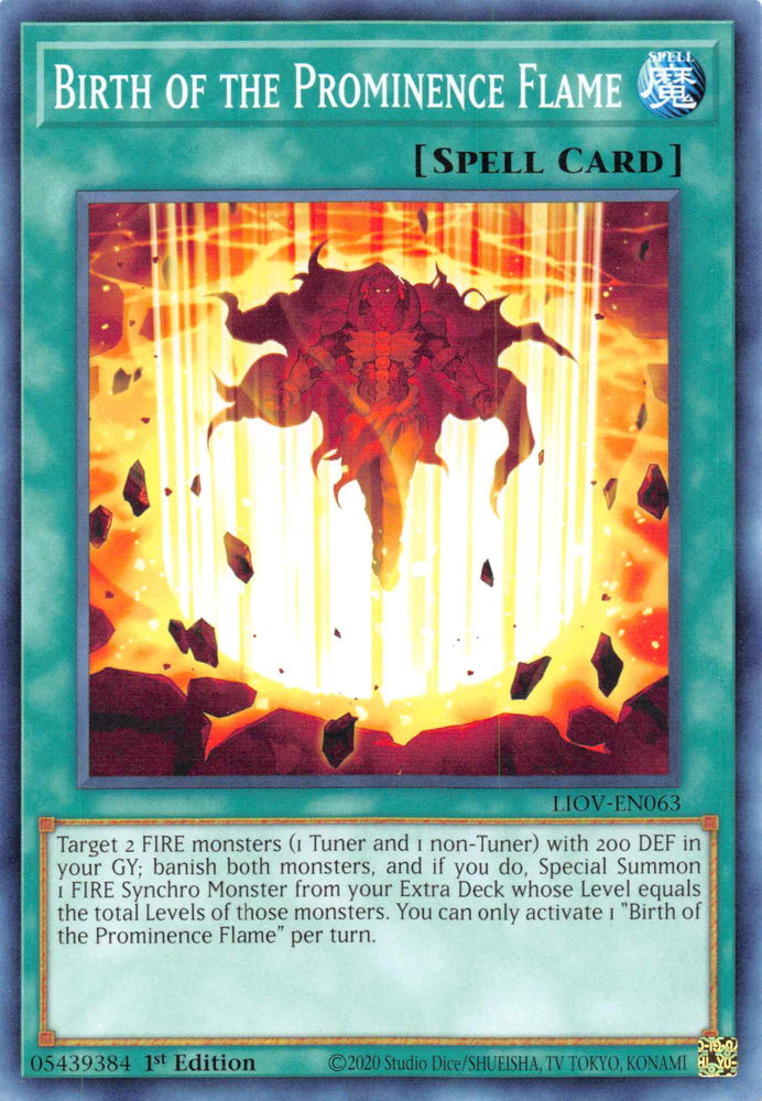 Birth of the Prominence Flame [LIOV-EN063] Common 