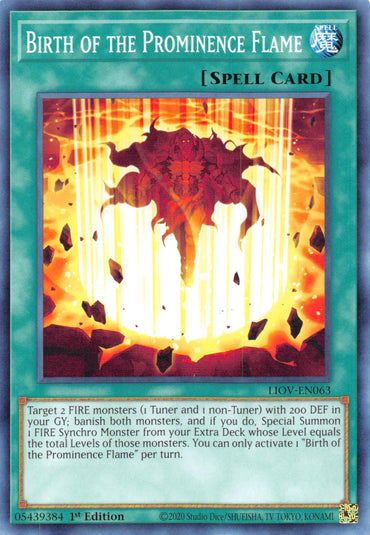 Birth of the Prominence Flame [LIOV-EN063] Common 