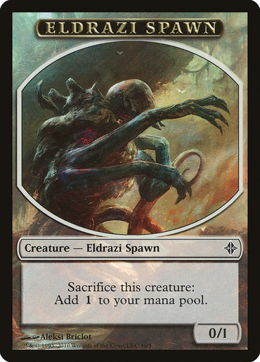 Eldrazi Spawn Token (1a/5) [Rise of the Eldrazi Tokens] 