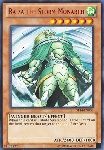 Raiza the Storm Monarch (Red) [DL14-EN008] Rare 