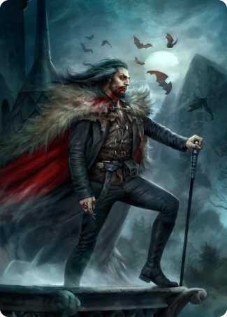 Dracula, Blood Immortal Art Card [Innistrad: Crimson Vow Art Series] 