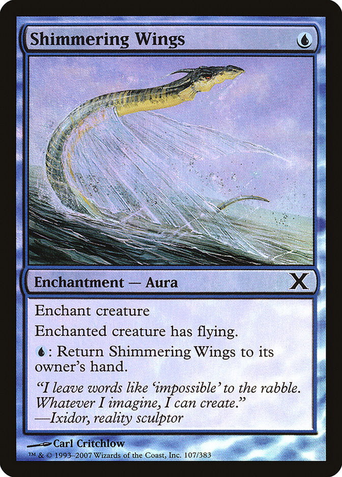 Shimmering Wings (Premium Foil) [Tenth Edition] 