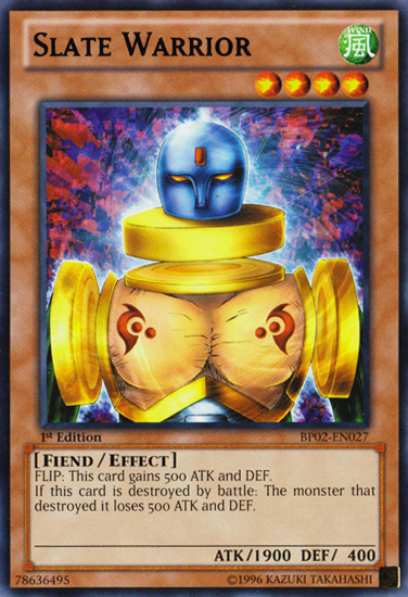Slate Warrior [BP02-EN027] Rare 