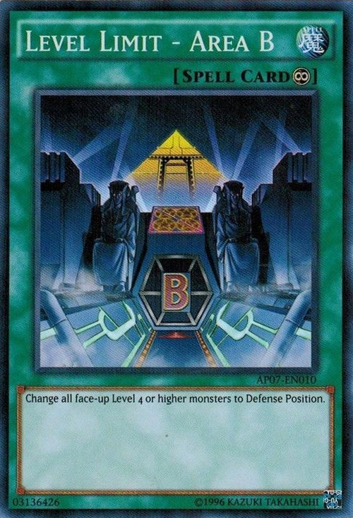 Level Limit - Area B [AP07-EN010] Super Rare 