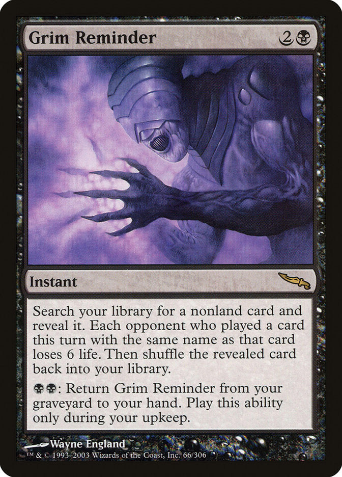 Grim Reminder [Mirrodin] 