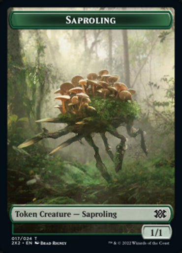 Saproling // Angel Double-Sided Token [Double Masters 2022 Tokens] 