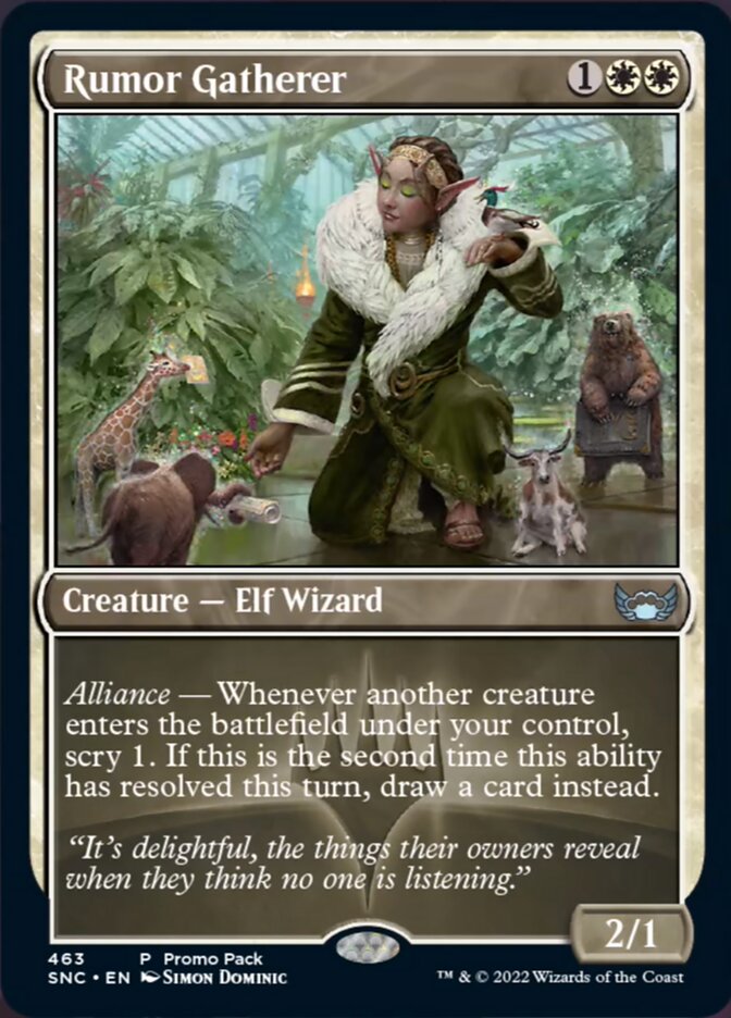 Rumor Gatherer (Promo Pack) [Streets of New Capenna] 