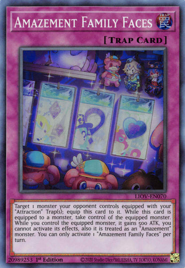 Amazement Family Faces [LIOV-EN070] Super Rare 