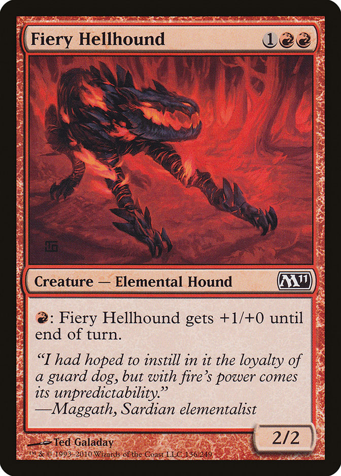 Fiery Hellhound [Magic 2011] 