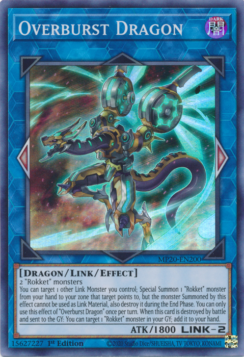 Overburst Dragon [MP20-EN200] Super Rare 
