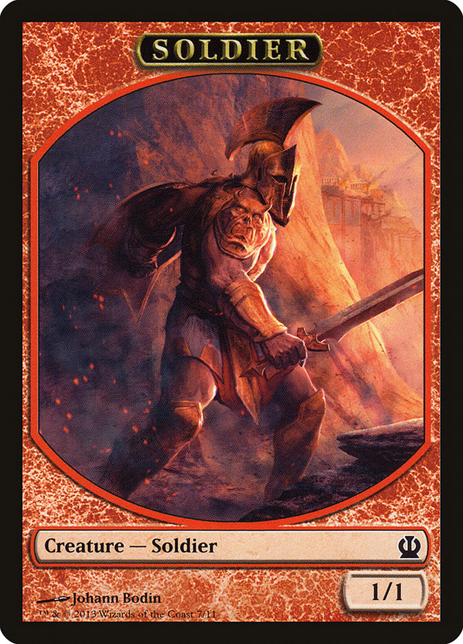 Soldier Token (7/11) [Theros Tokens]