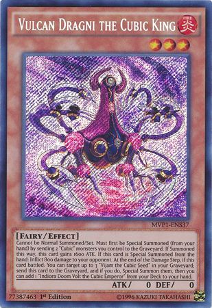 Vulcan Dragni the Cubic King [MVP1-ENS37] Secret Rare 