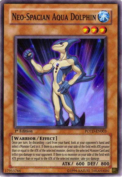 Neo-Spacian Aqua Dolphin [POTD-EN003] Super Rare 