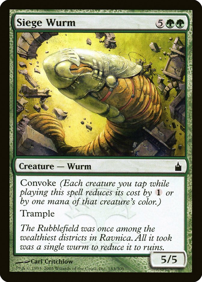 Siege Wurm [Ravnica: City of Guilds] 