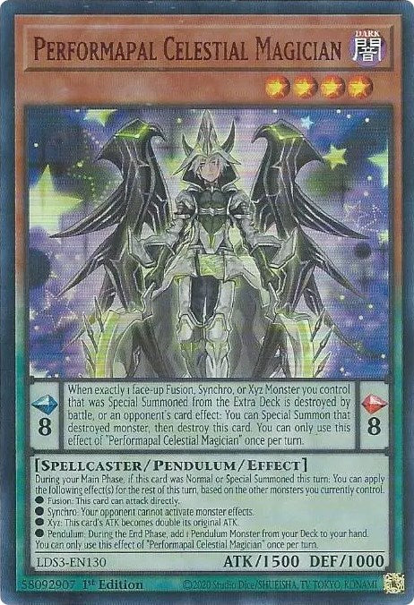 Performapal Celestial Magician (Red) [LDS3-EN130] Ultra Rare 