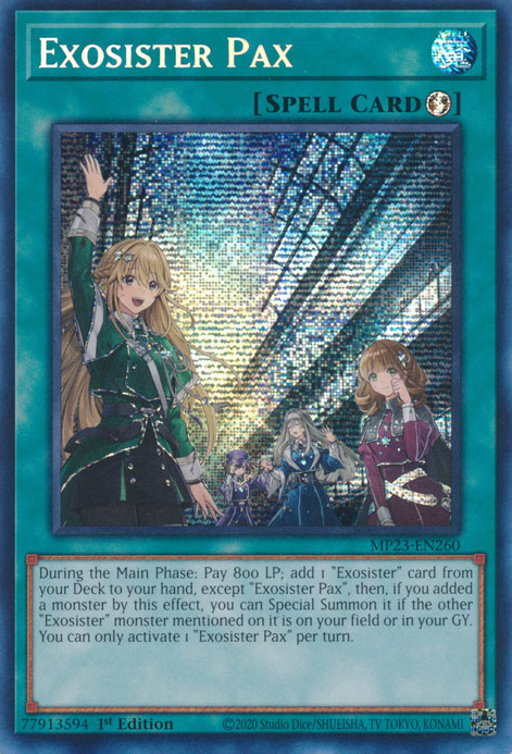 Exosister Pax [MP23-EN260] Prismatic Secret Rare 