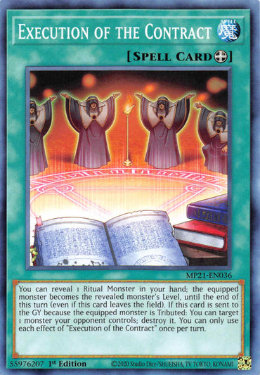 Execution of the Contract [MP21-EN036] Common 