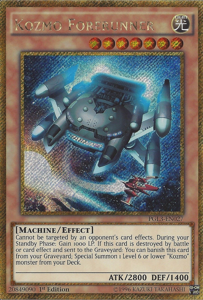 Kozmo Forerunner [PGL3-EN027] Gold Secret Rare 