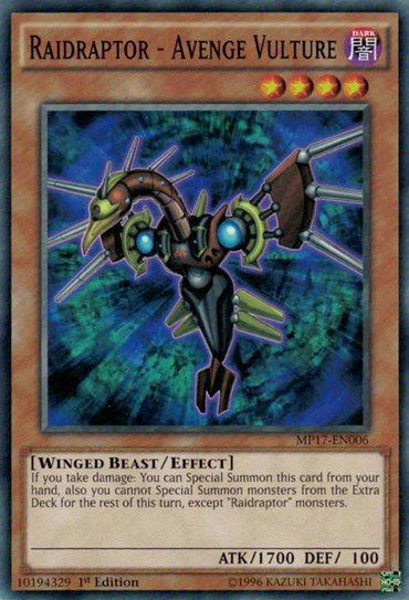 Raidraptor - Avenge Vulture [MP17-EN006] Common 