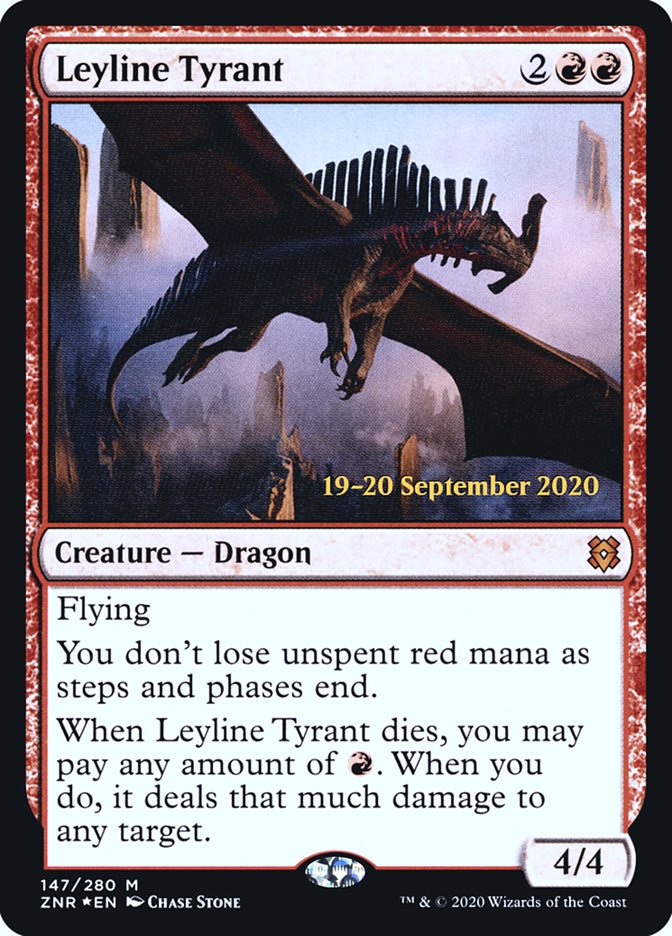 Leyline Tyrant [Zendikar Rising Prerelease Promos] 