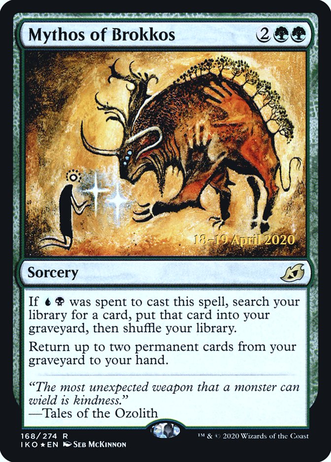 Mythos of Brokkos [Ikoria: Lair of Behemoths Prerelease Promos] 