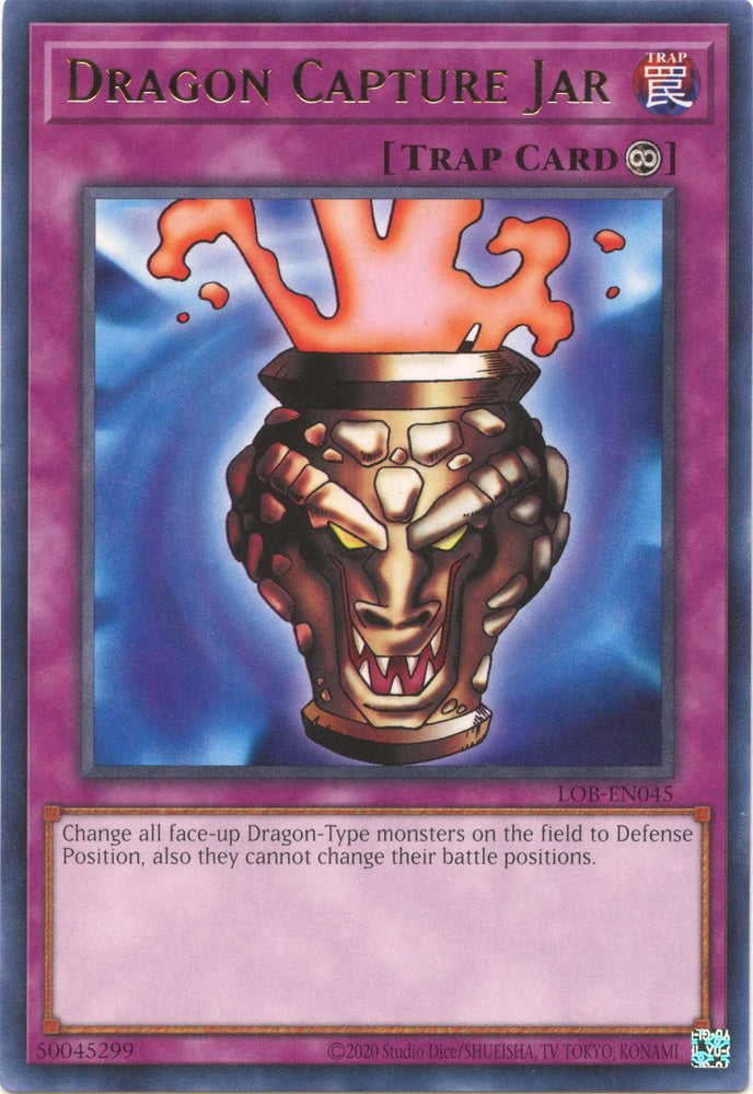 Dragon Capture Jar (25th Anniversary) [LOB-EN045] Rare 