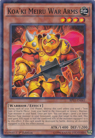 Koa'ki Meiru War Arms [BP03-EN061] Shatterfoil Rare 