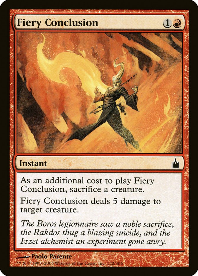 Fiery Conclusion [Ravnica: City of Guilds] 