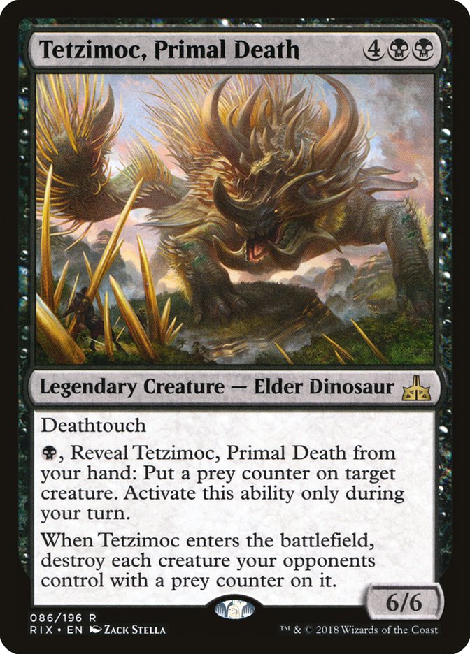 Tetzimoc, Primal Death [Rivals of Ixalan] 