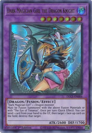 Dark Magician Girl the Dragon Knight (Alternate Art) (Purple) [DLCS-EN006] Ultra Rare 