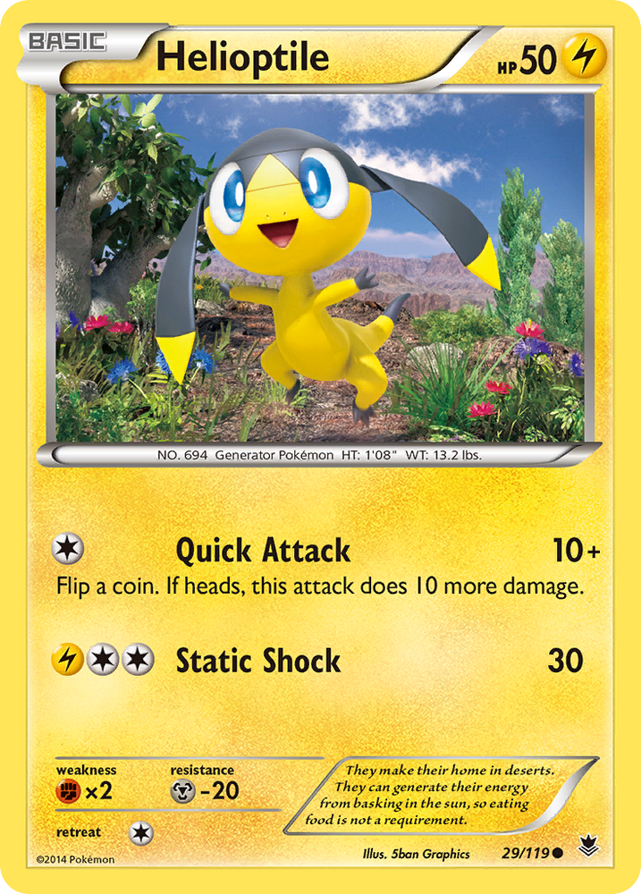 Helioptile (29/119) [XY: Phantom Forces]