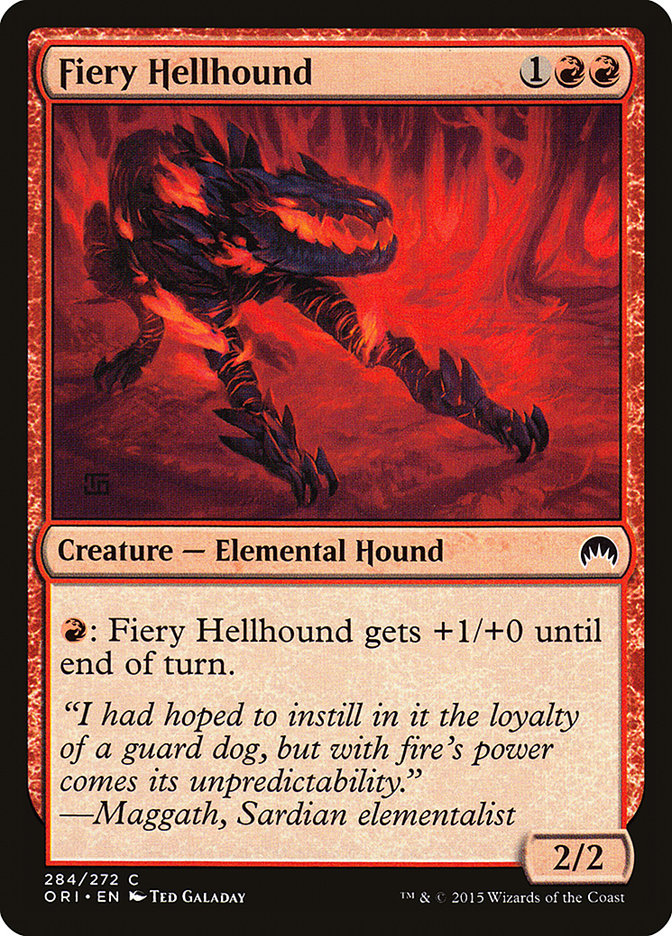 Fiery Hellhound [Magic Origins] 