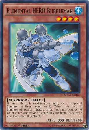 Elemental Hero Bubbleman [SDHS-EN012] Common 
